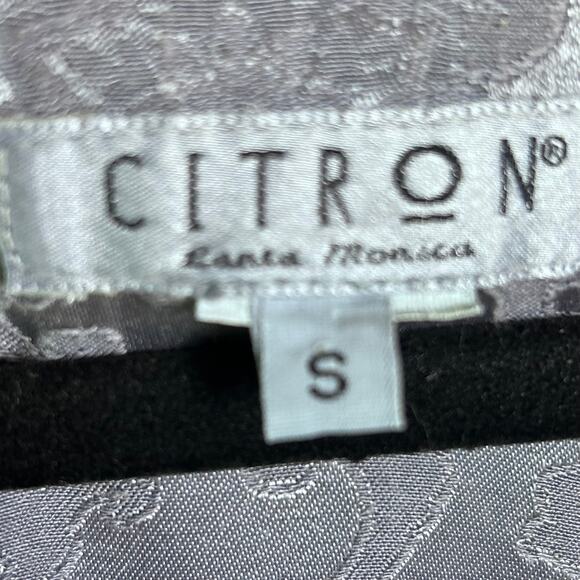 Citron Santa Monica dress small long silver metallic India damask laganlook - Picture 11 of 13